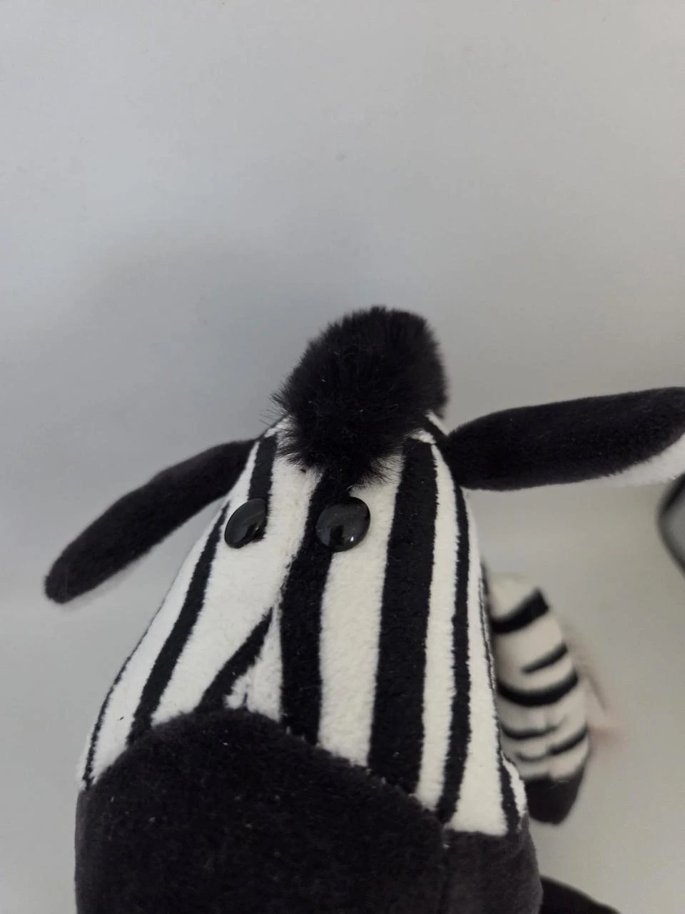Peluche cebra blanco y negro sentado – Patas grandes – photo 5